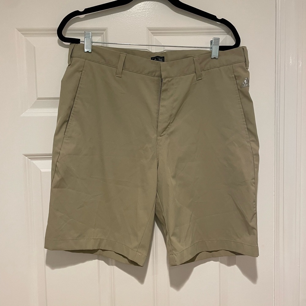 Men’s adidas golf shorts - khaki - size 34